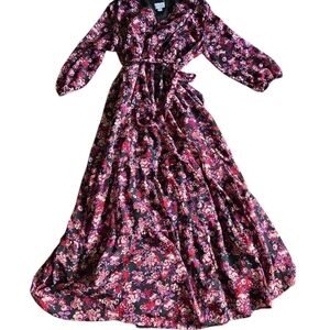 Isabel Maternity by Ingrid & Isabel Floral Maxi Dress - Pink and Black